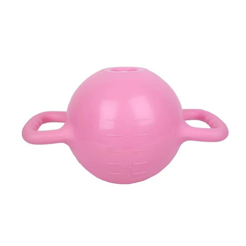 Verstellbare Doppelgriff Yoga & Pilates Kettlebell Hantel mit füllbarem Gewicht