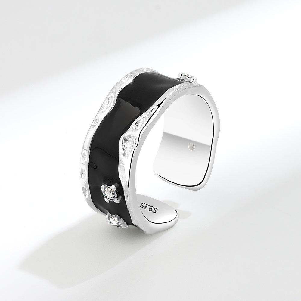 Ring Unique and Personalized Personalised Minimalist Love Heart Ring Female Sweet Cool Cold Wind Peach Heart Open Index Finger Ring Do Old Jewellery