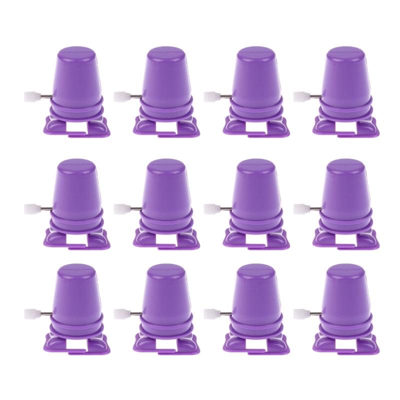 Set of 12 Small Wind up Robot Plastic Simple Operations Wind up Robot for Kids' Learning and Adults' Collection