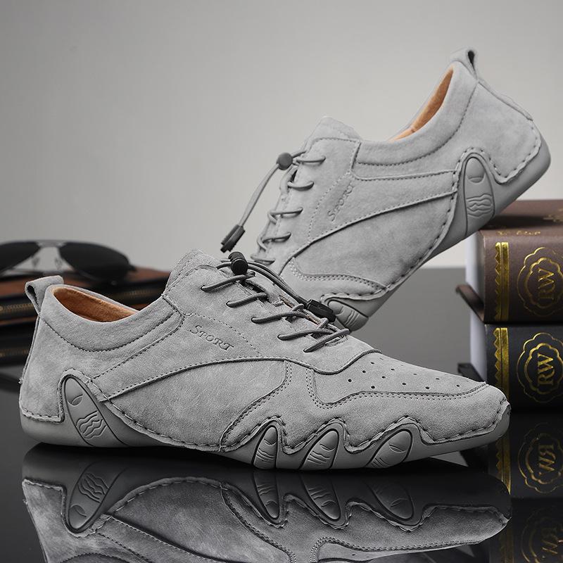2025 New Men's Shoes Spring and Summer Handmade Shoes Octopus Fashion Casual Net Shoes One Pedal Beanie Shoes