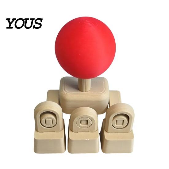 Fighting Game Joystick Mod Keycap Keyboard Attachment, WASD Direction Keys Directional Control for Arcade Game, 4-Way Mechanical