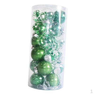 24 Pieces Christmas Balls Decorative Baubles Xmas Tree Hanging Decorations for Thanksgiving