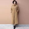 Winter Women's Long Mink Fur Coat  Stand Collar Thick Warm Mink Fur Overcoat Plus Size Fur Coat