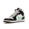 Air Jordan 1 Mid Green Glow Men Sneakers Black White DQ8426-103
