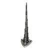 Burj Khalifa Tower Model Gray Alloy Miniature Dubai Tower Ornament Dubai Landmark Building Model