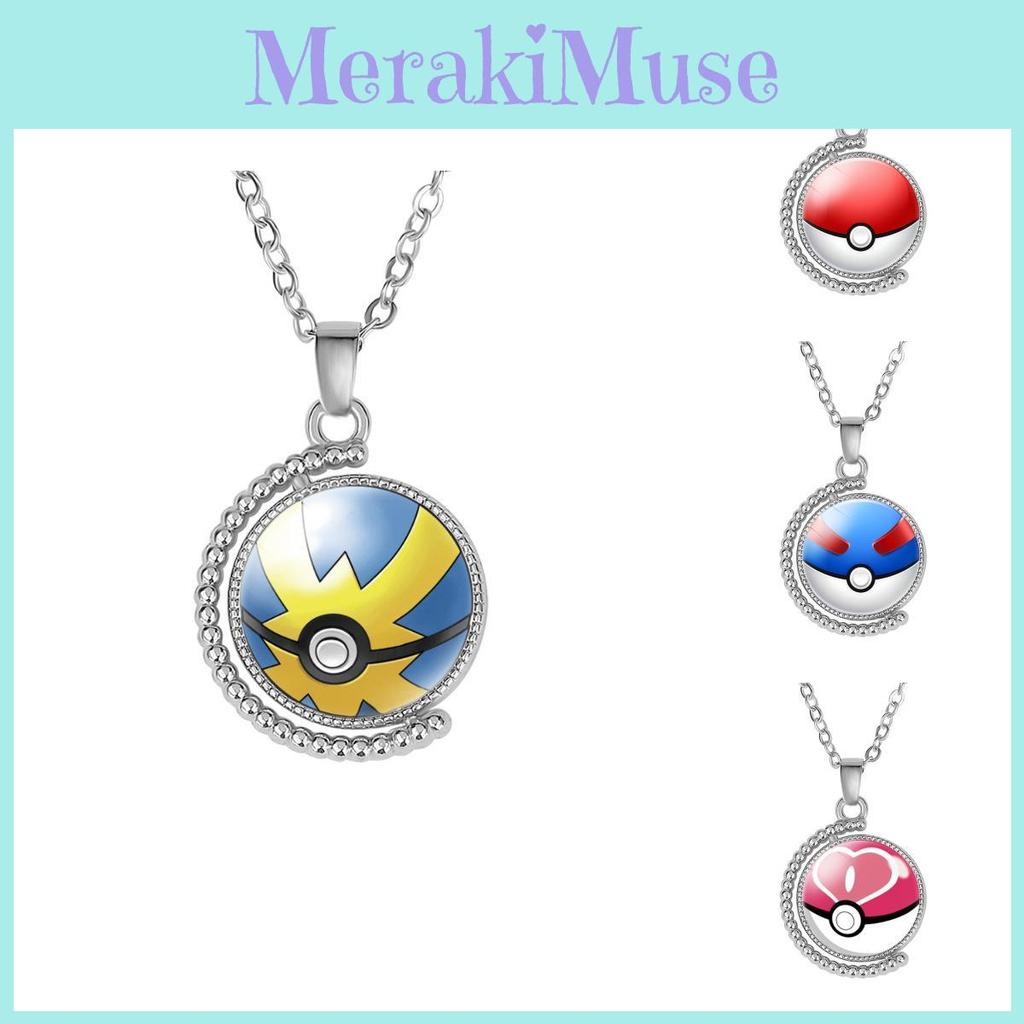 Entzückende Pokemon Pokeball Halskette Niedlicher Cartoon Charakter Schmuck Handgefertigt