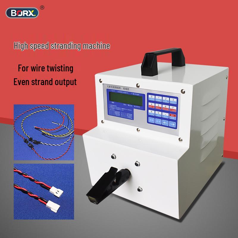 Borui Xiang High-Speed Automatic Stranding  Twisting Machine with Manual Single Axis Clamp Twisting Machine [One Clamp]