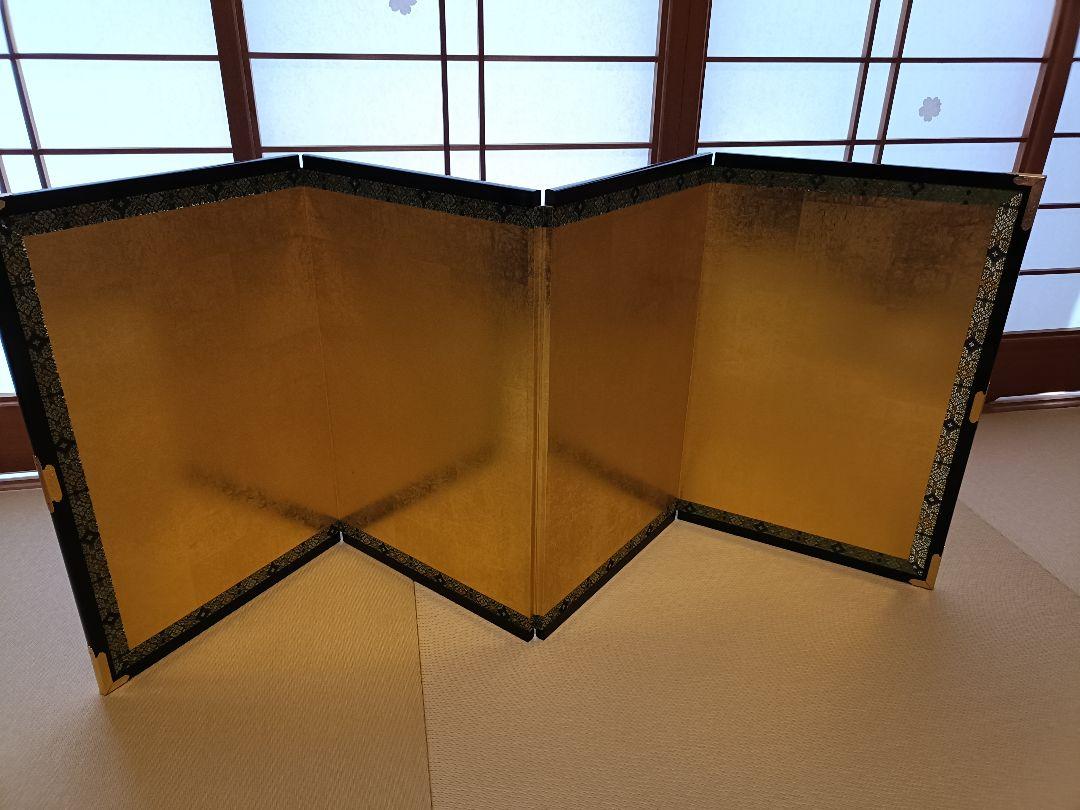 

[Б/У] золотая складная ширма