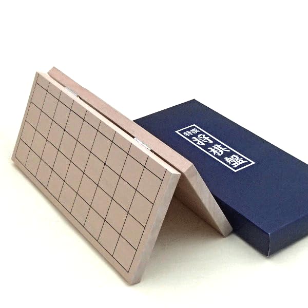 Wooden Shogi Set Go Labo Original P Made with Shin Katsura 4 Folded Shogi Board and the Most Popular Wooden Quality Pressed Shogi Pieces Netsuke, No.