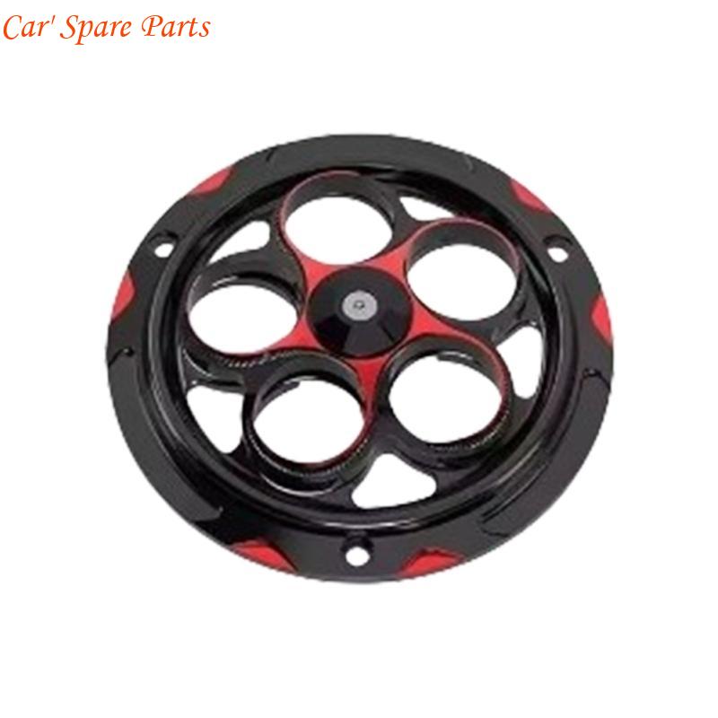 

Y4UA Aluminum Motorcycle Engine Cover Heat Dissipation Radiator Guard Fan Cover Caps красный