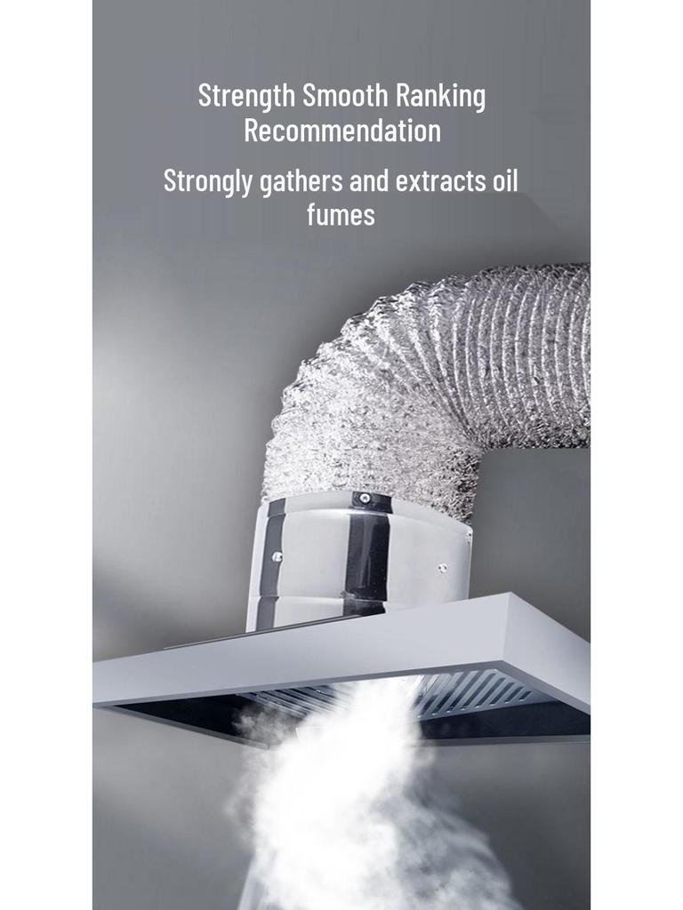 High Suction Stainless Steel Kitchen Exhaust Fan & Range Hood for Apartments