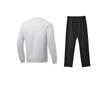 Li Ning Fitness Series Logo Round Neck Long Sleeve Knitted Sweatshirt Loose Cuff Pants Casual Sports Set Unisex Sportswear YYKU143-1+-AWDU915-2