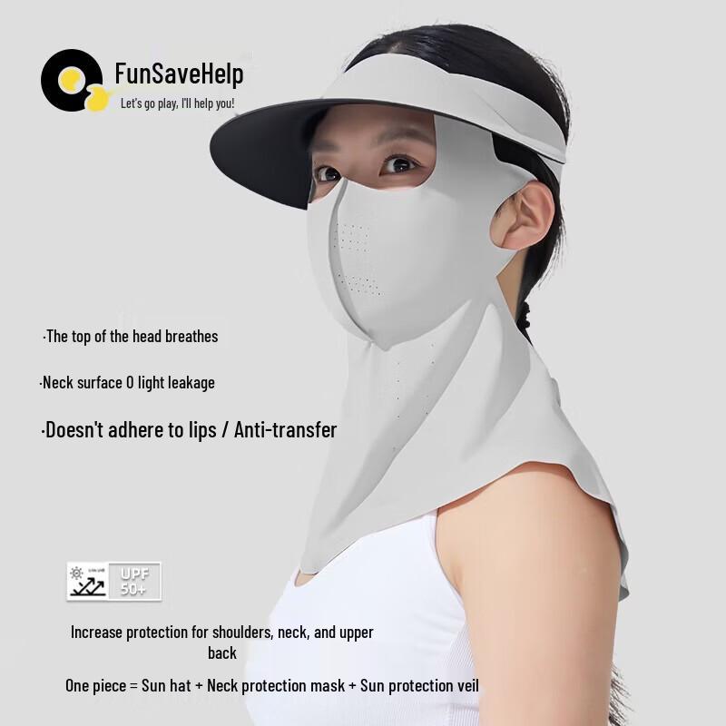 

Quyoubang Sun Protection Hat and Mask Set