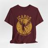 Ikarus Flieg Hoch Fall Tief Shirt Lustiges Griechische Mythologie T-Shirt Griechische Mythos Geschichte T-Shirt Herren Damen Rundhals Baumwolle Kurzarm