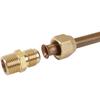 1/8" 1/4" 3/8" 1/2" 3/4" BSPP Macho Para Tubo Flare de 6,35-19,05mm Conector de Latão para Tubo de Flare 45 Graus Padrão SAE Para Conidi de Ar