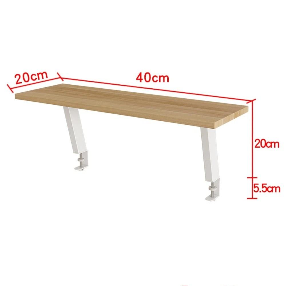 Wood Grain Computer Riser Multifunctional Desk Organizer Practical Desk Rack Desk Storage Yellow Walnut-40*20