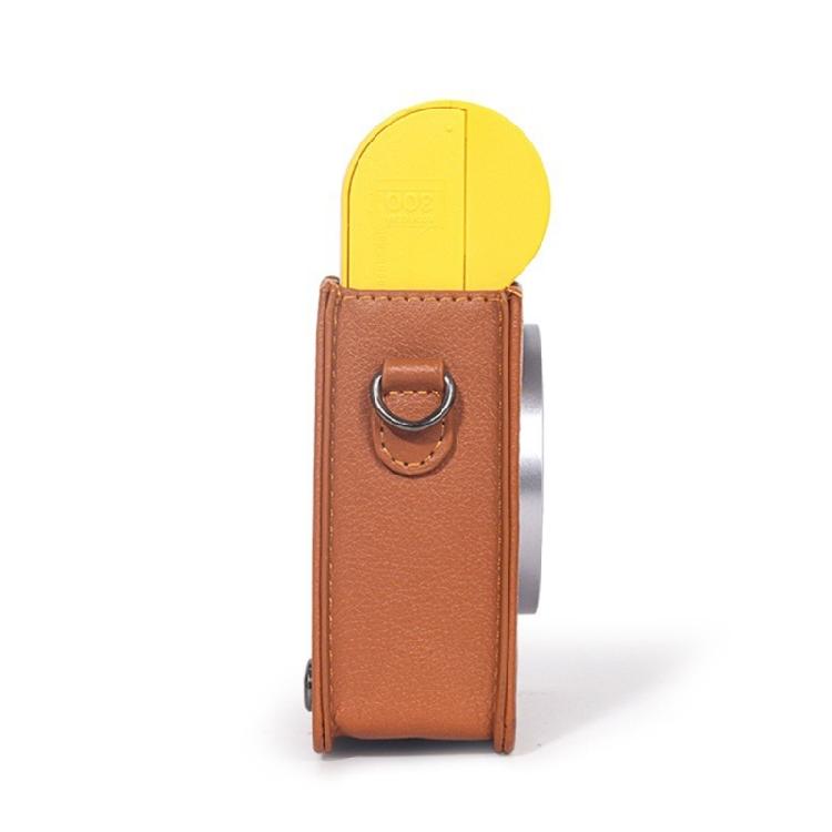 Solid Color Carry Case Portable Leather Case Protector Retro Camera Bag Protective Case for Mini Shot 3 ERA/MS300