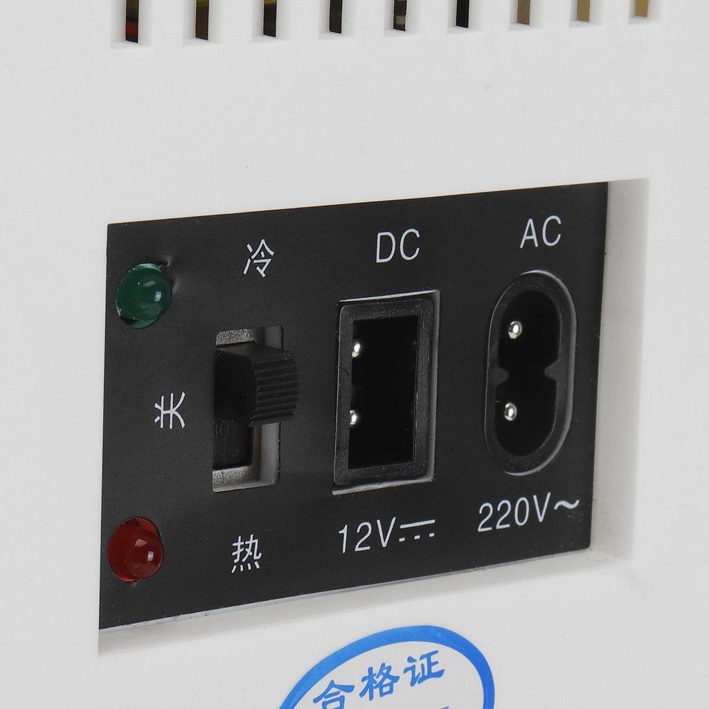 AC 220V 45-80W 6L Mini Refrigerator Small Household Dormitory Single Door Car Home Dual-use Car Refrigerator Dual use Car use 12V 24V