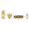 4Pcs/set 1:12 Dollhouse Hardware Miniature Metal Door Knocker Set Furniture DIY Doll House Accessories