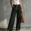 Women's Loose Fit Casual Straight Leg Sweatpants with Elastic Waist, Color
