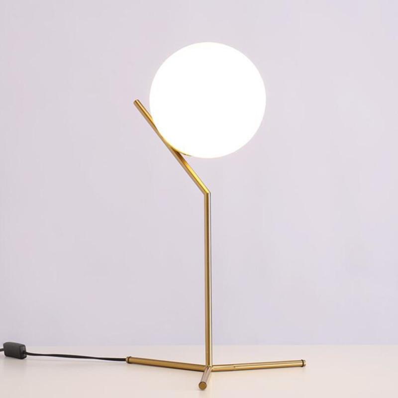 LED-Tischlampe, runde Glaskugel, Augenpflege, Heimdekoration, europäische Verordnung