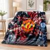 Manchester United Printed Flannel Blanket Warm Comfort Bed Throw For Indoor Home Decoration