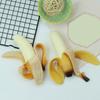 Simulation Peeled Banana Squeeze Toy Soft Stretchy Banana Shape Fidget Toy Portable Simulated Fruit Sensory Pinch