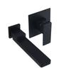 Tuqiu Brushed Gold Basin Faucet Bathroom Faucet In-Wall Black Faucet Hot and Cold Bathroom Sink Tap Basin Mixer Tap Set