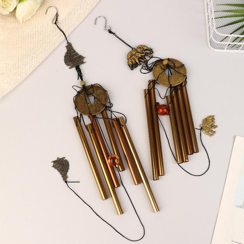 1 Pc Retro Wind Chimes Garden Decorations Wind Chimes Outdoor Decoration For Home Copper Wind Bell Wind Music Home Decoration