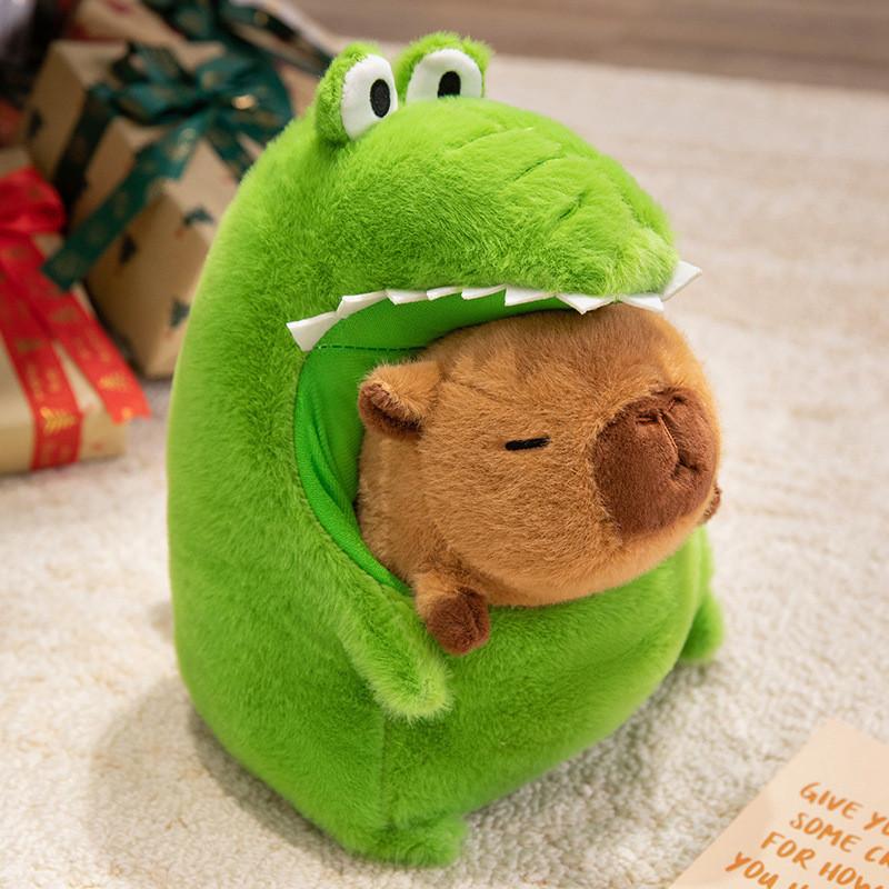 In Capybara Crocodile Suit Plush Doll Soft Stuffed Toy With Pp Filling Cotton
