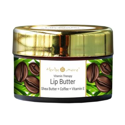 Lippenöl mit Shea, Kaffee und Vitamin E (10 g), Lippenbutter, Sheabutter, Kaffee, Vitamin E, Kräuter und mehr