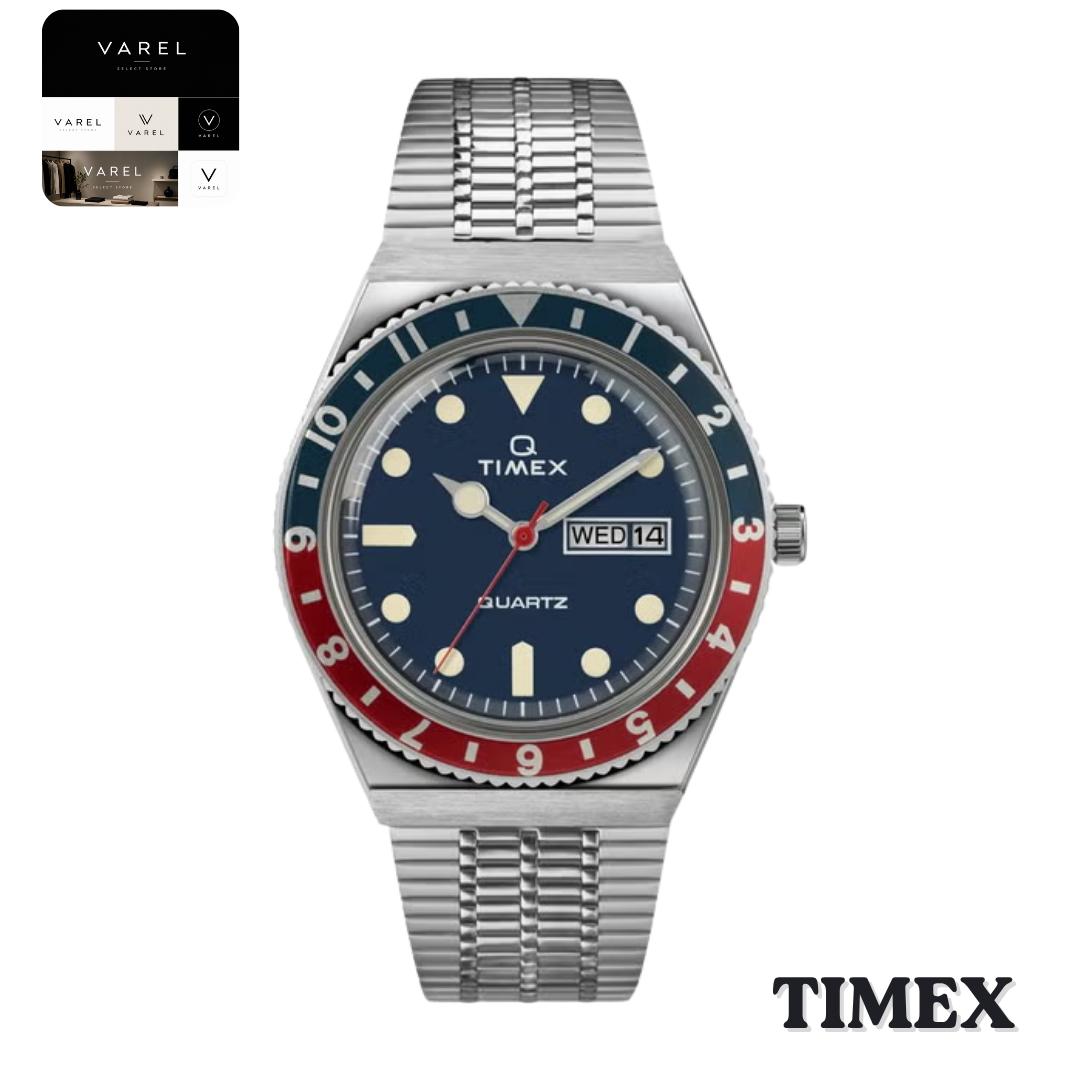 TIMEX TW2T80700 Q Timex 1979 OG Color Quartz Watch Stainless Steel Japan Authentic