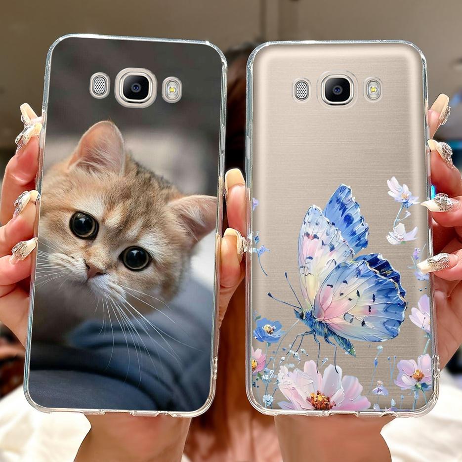 For Samsung Galaxy J3 J5 J7 2016 Case J320F J510F J710F New Luxury Painted Cover Soft Slim Phone Case For Samsung J7 2016 Fundas
