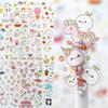 6PCS/set DIY Kawaii Cute Drawing Market Planner Book Diary Decorate Stationery Stickers PVC Transparent Scrapbooking