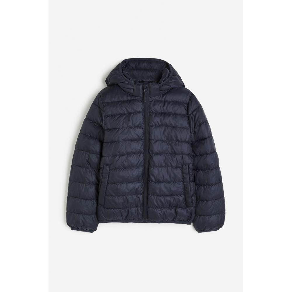 

Водоотталкивающая зимняя куртка HM Темно-синяя