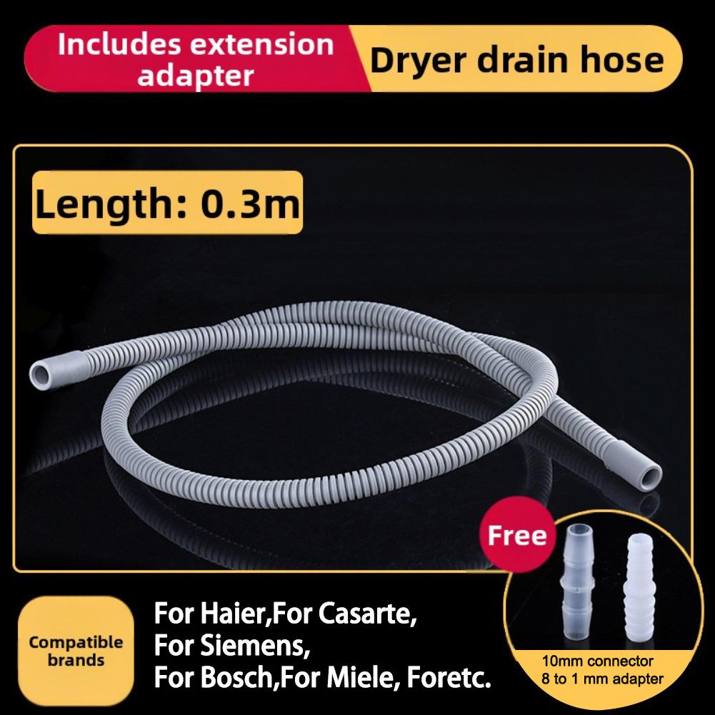 Water Pipe Extension Dryer Drain Hose For Laundry Room Anti-leak Snug Fit Quick Tool-free Install Efficient Drainage