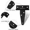 Heavy Duty T Hinges for Wood Door Wrought Iron Gate Hardware Rustproof T Hinges Set Simple Installs for Barns & Sheds