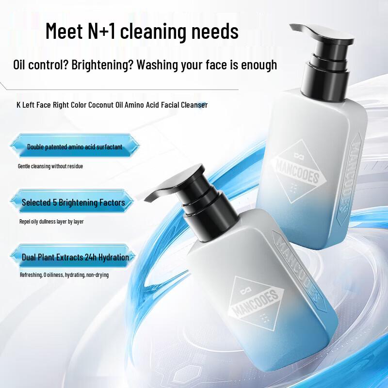 ZuoYanYouSe Men's Gentle Oil-Control Hair & Facial Care Set