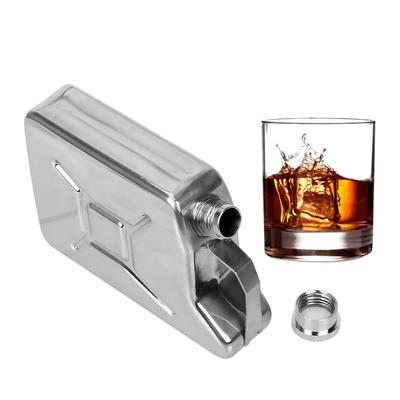 Récipient à Vin Alcool 5oz Acier Inoxydable HILIFE Style Seau à Essence Verrerie Bouteille Whisky Vodka Kit Pour Fête Bar Maison