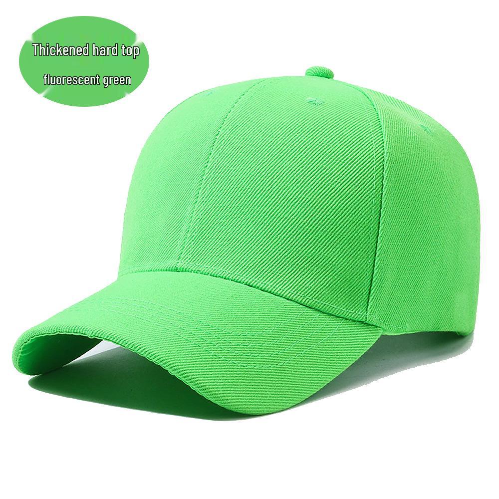 Berretto da Baseball in Lana Verde a Sei Pannelli con Logo Stampato - Cappello da Sole Sportivo Unisex