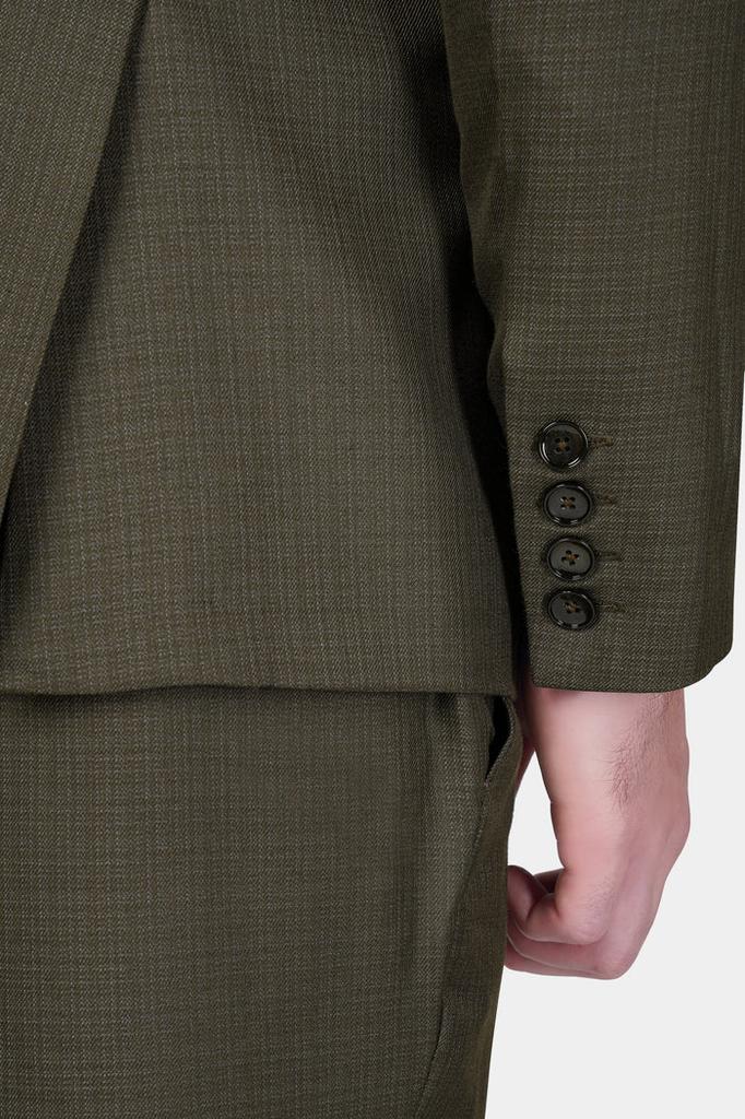 Eclipse Brown Wool Rich Double Breasted Sports Blazer