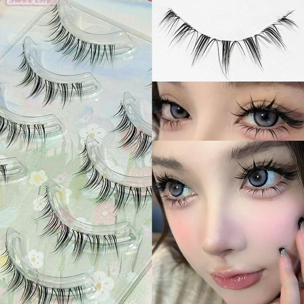 

Нижние накладные ресницы Натуральные Манга Густые Завитые Наращивание Женские Ресницы Нижние Подсветка Вверх Ma Y7G5 Lower eyelash-1set