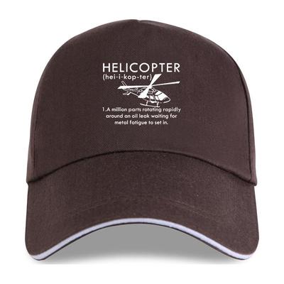 New Summer Funny Print Helicopter Unisex Pilot Gift Brand Baseball Cap Casual Tops