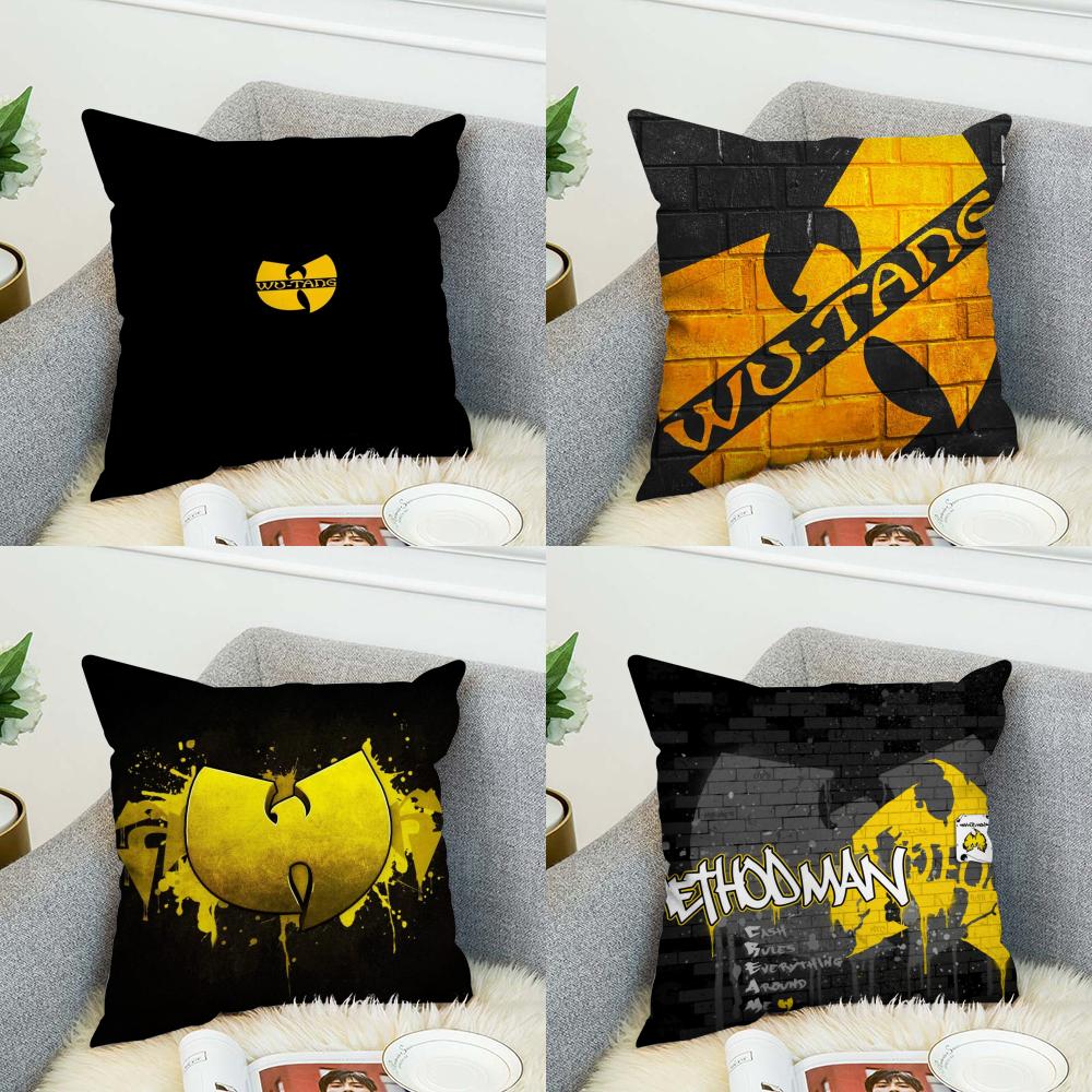 Wu TTang Clan Pillow Case For Car Sofa Decorative Home Doublesided Print Plush Square Throw Pillow Cushion Cover