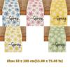 Fresh Style Dinning Table Runner Anti Slip Decorative Linen Table Runner Floral Pattern Table Decor Holiday Party