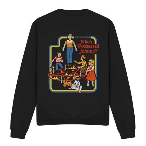 Steven Rhodes Unisex Adult Who´s Possessed Johnny Sweatshirt