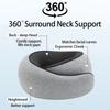 Portable U-shaped Travel Pillow Neck Support Memory Foam Snail Style Travel Pillow Adjustable Soft Noon Break Pillow