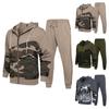 Men's Winter Sports Casual Fitness Suit With Dots Hoodie Sweatshirt And Pants