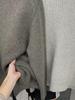 Elegant Korean Gray Turtleneck Knit Sweater for Women - 2024 Autumn/Winter Collection