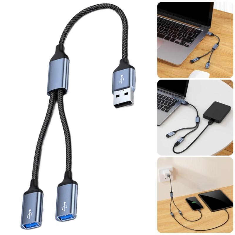 USB C Hub Adapters with Various Port Perfect for Simultaneous Charging and Data Transfer Aluminum Alloy Portable Design